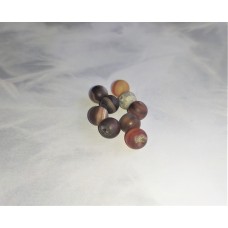 Ronde 8 - Agate à bandes naturelles teintées (10pces)